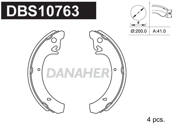 Brake Shoe Set (DBS10763)