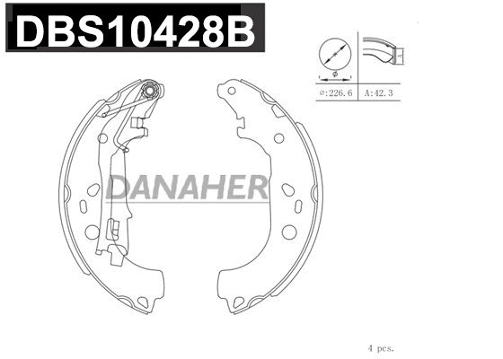 Brake Shoe Set (DBS10428B)