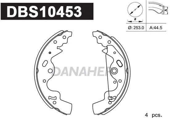 Brake Shoe Set (DBS10453)