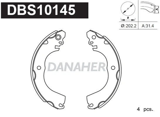 Brake Shoe Set (DBS10145)