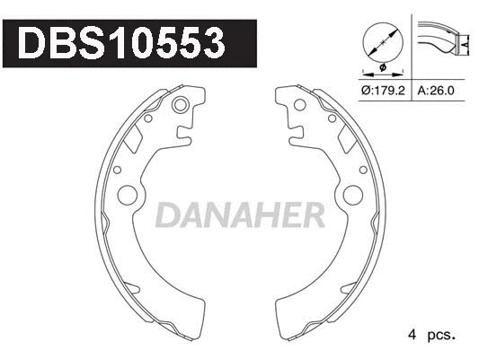 Brake Shoe Set (DBS10553)
