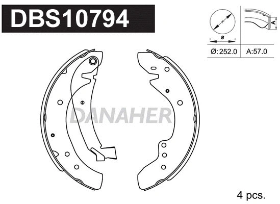 Brake Shoe Set (DBS10794)
