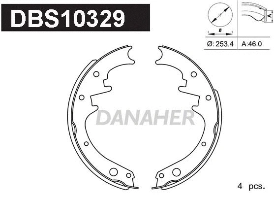 Brake Shoe Set (DBS10329)