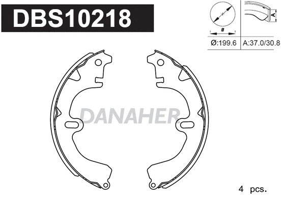 Brake Shoe Set (DBS10218)