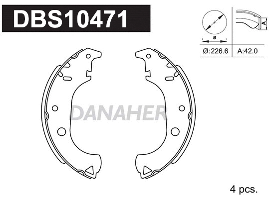 Brake Shoe Set (DBS10471)