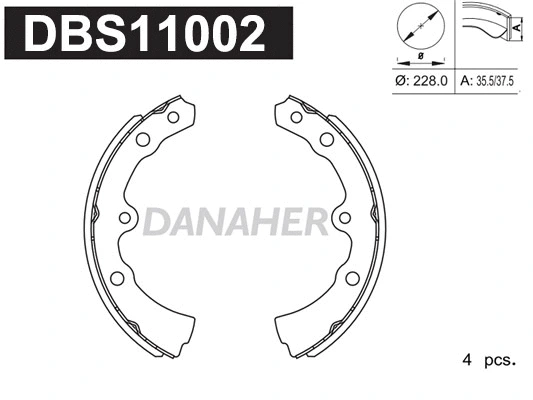 Brake Shoe Set (DBS11002)