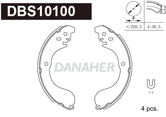 Brake Shoe Set (DBS10100)
