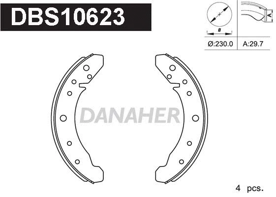 Brake Shoe Set (DBS10623)