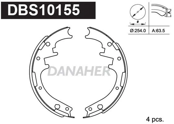 Brake Shoe Set (DBS10155)