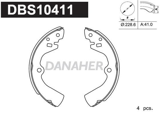 Brake Shoe Set (DBS10411)
