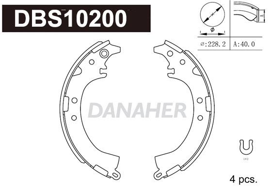 Brake Shoe Set (DBS10200)