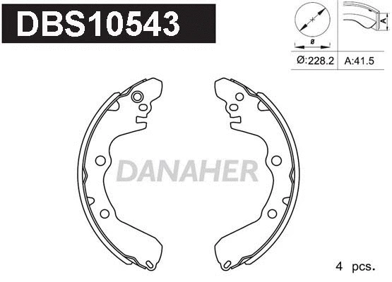 Brake Shoe Set (DBS10543)