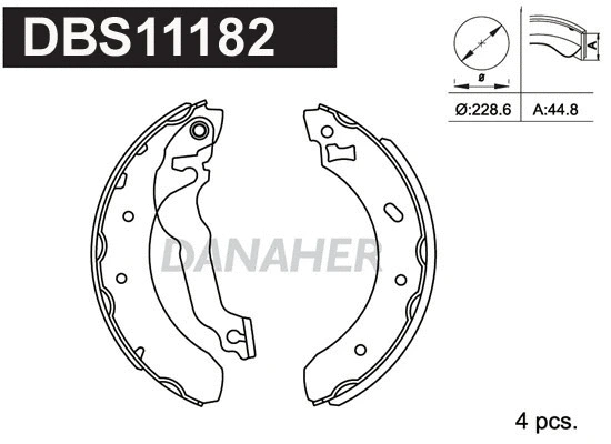Brake Shoe Set (DBS11182)