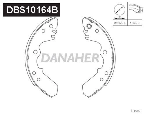 Brake Shoe Set (DBS10164B)