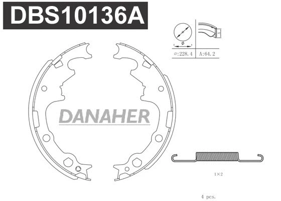 Brake Shoe Set (DBS10136A)