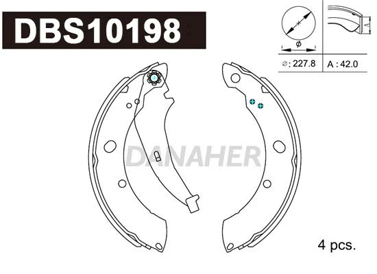 Brake Shoe Set (DBS10198)