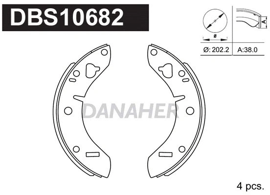 Brake Shoe Set (DBS10682)