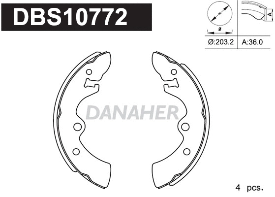 Brake Shoe Set (DBS10772)