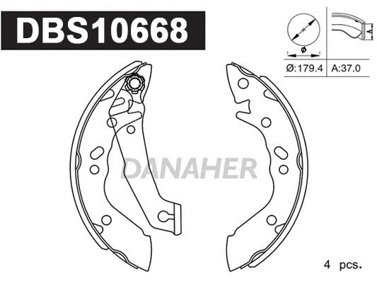 Brake Shoe Set (DBS10668)