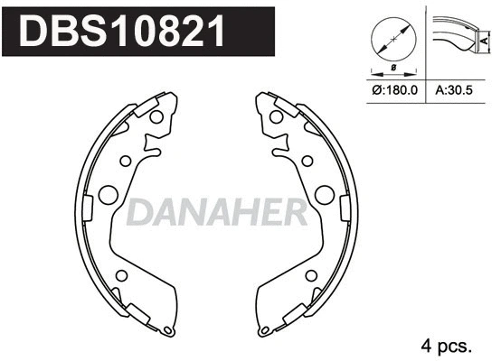 Brake Shoe Set (DBS10821)