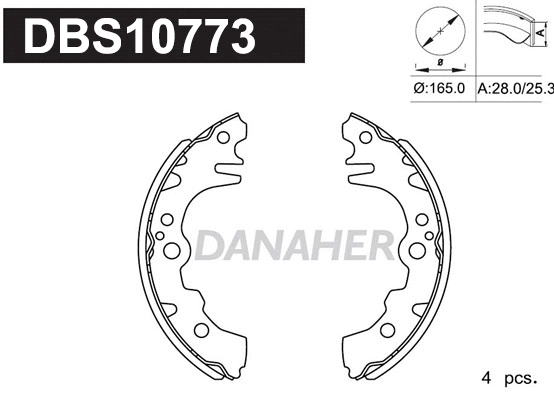 Brake Shoe Set (DBS10773)