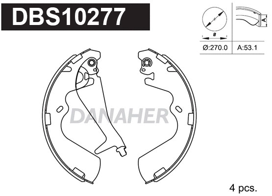 Brake Shoe Set (DBS10277)
