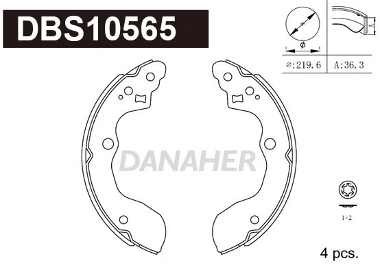 Brake Shoe Set (DBS10565)