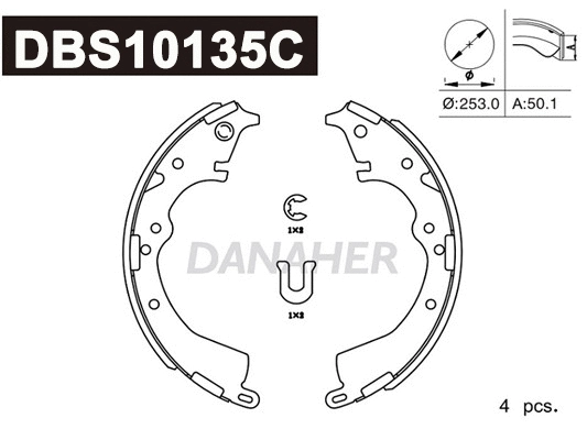 Brake Shoe Set (DBS10135C)