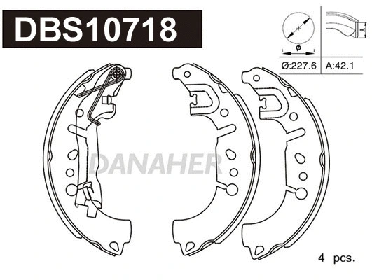 Brake Shoe Set (DBS10718)