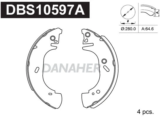 Brake Shoe Set (DBS10597A)