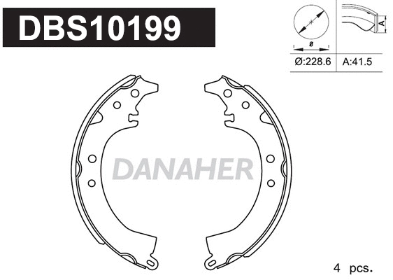 Brake Shoe Set (DBS10199)