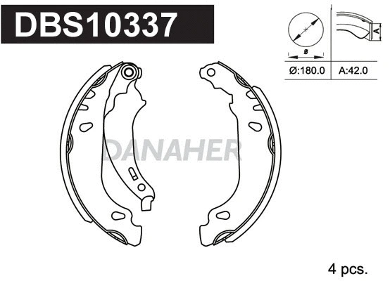 Brake Shoe Set (DBS10337)