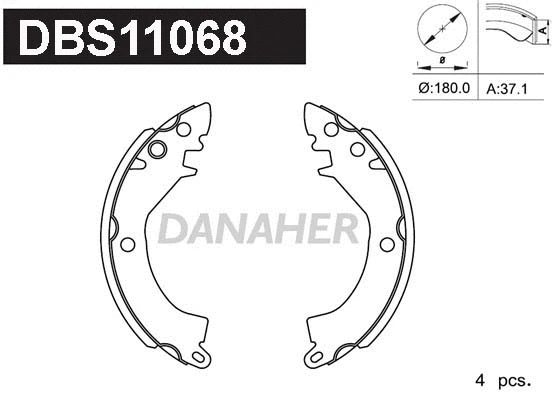 Brake Shoe Set (DBS11068)