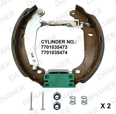 Brake Shoe Set (210.03.10485A)