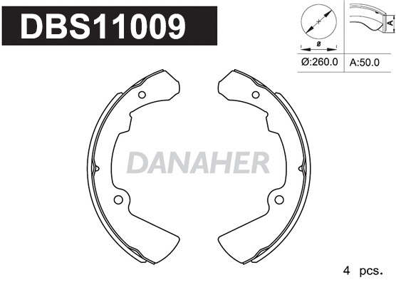Brake Shoe Set (DBS11009)