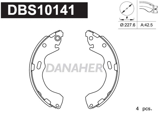 Brake Shoe Set (DBS10141)