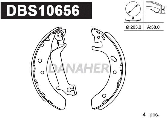 Brake Shoe Set (DBS10656)