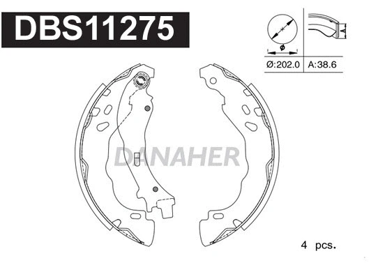 Brake Shoe Set (DBS11275)