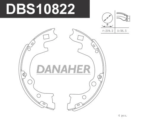 Brake Shoe Set (DBS10822)