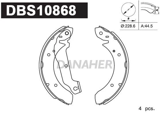 Brake Shoe Set (DBS10868)