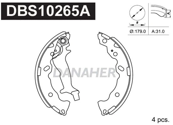 Brake Shoe Set (DBS10265A)