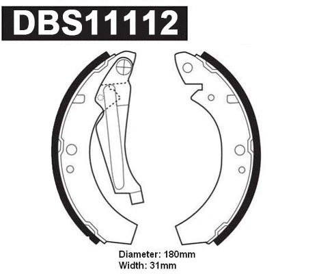 Brake Shoe Set (DBS11112)