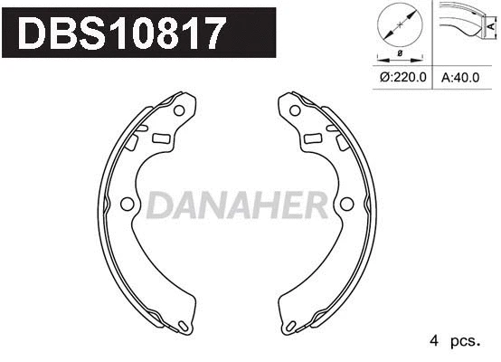 Brake Shoe Set (DBS10817)