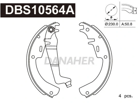 Brake Shoe Set (DBS10564A)