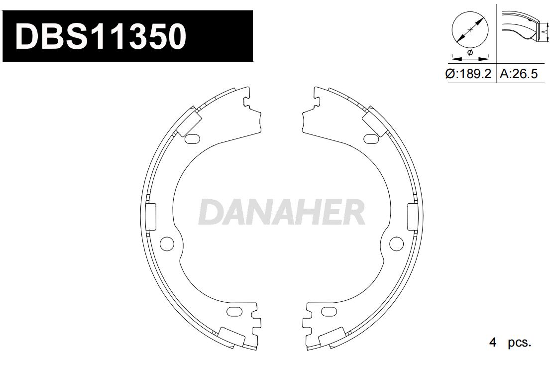 Brake Shoe Set (DBS11350)
