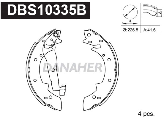 Brake Shoe Set (DBS10335B)