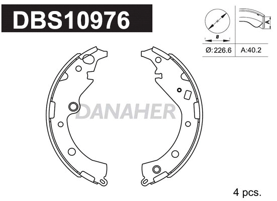 Brake Shoe Set (DBS10976)