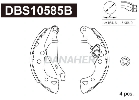 Brake Shoe Set (DBS10585B)