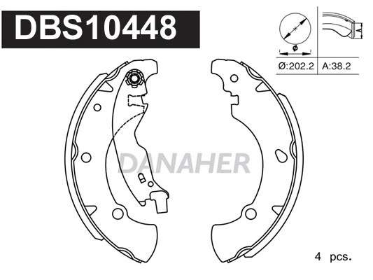 Brake Shoe Set (DBS10448)