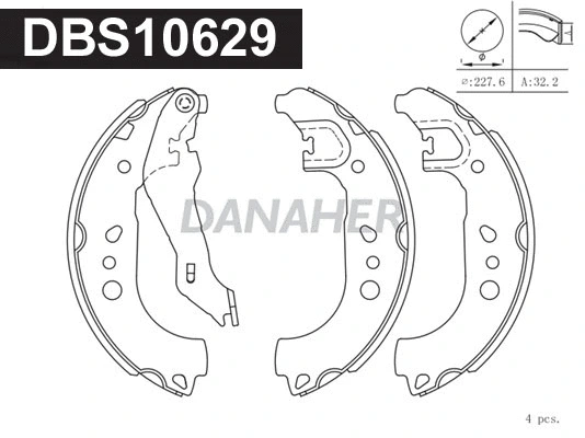 Brake Shoe Set (DBS10629)